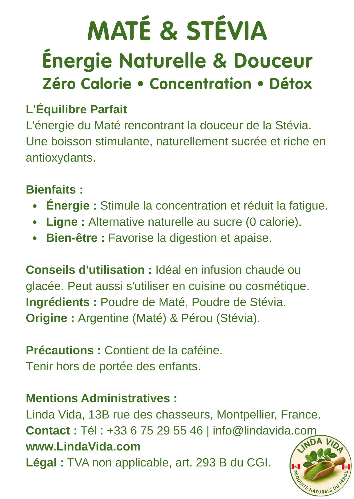 STEVIA & MATE | Energy & Soothing