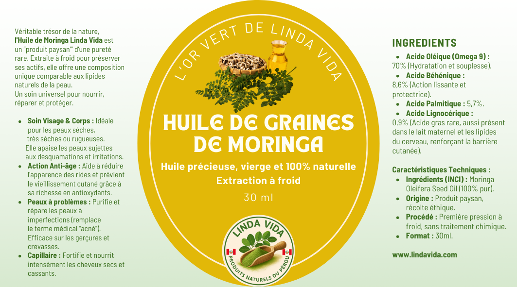 MORINGA SEED OIL - Linda Vida's Green Gold