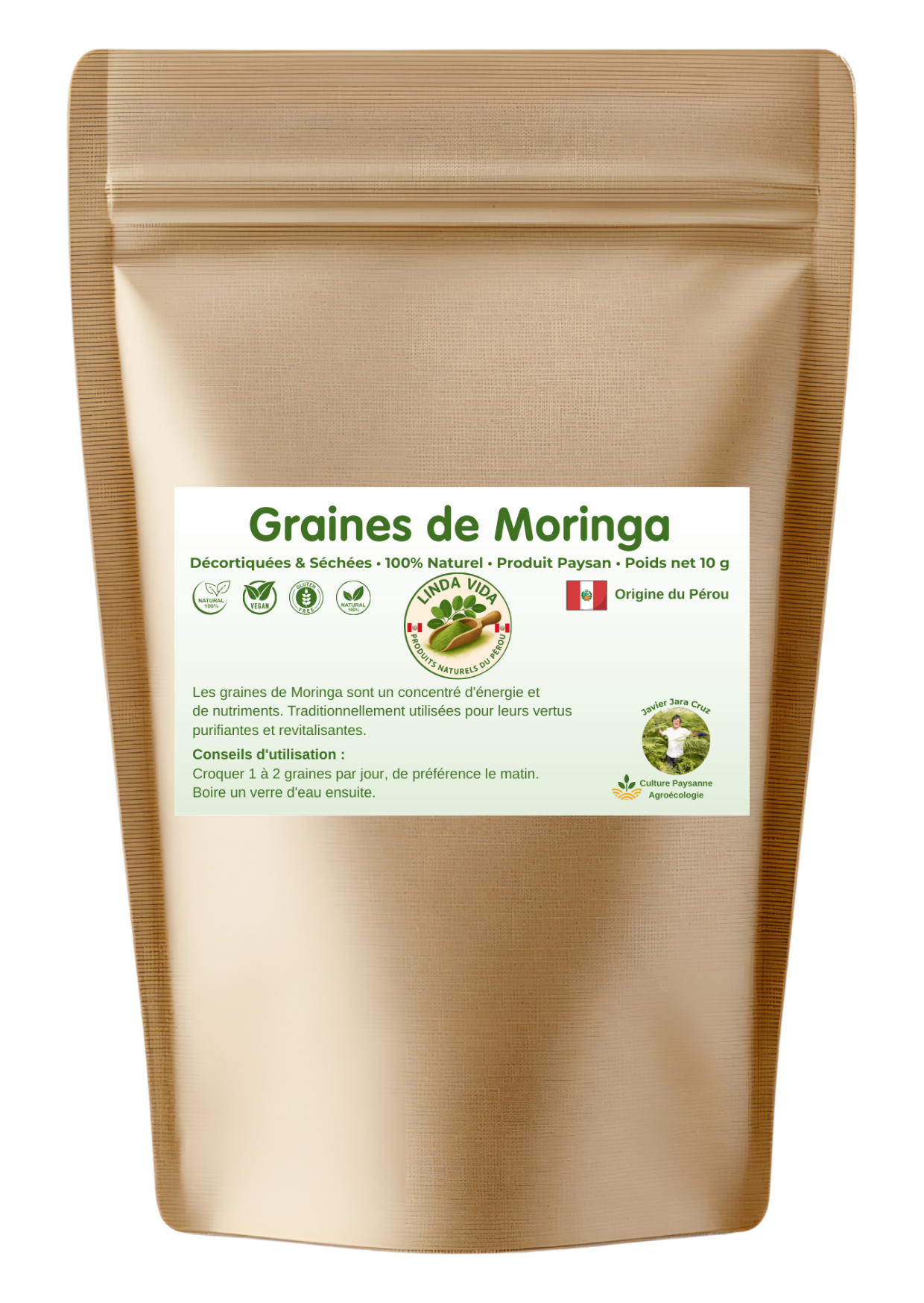 GRAINES DE MORINGA - Énergie, Detox et Vitalité