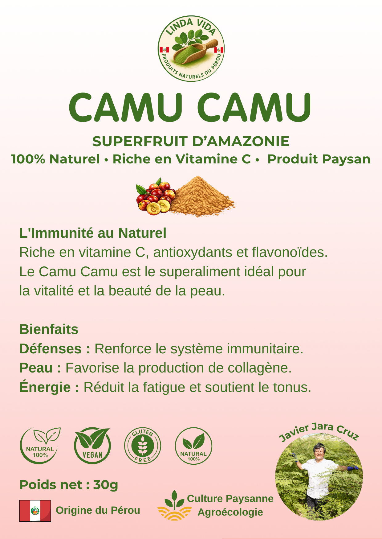 CAMU POWDER | Immunity &amp; Collagen 100% Fruit
