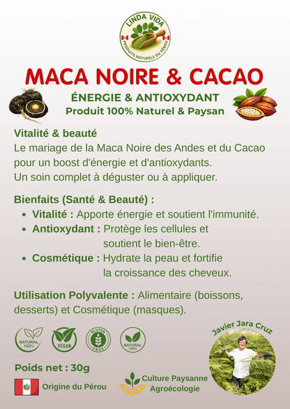 BLACK MACA &amp; CACAO | Gourmet Energy &amp; Beauty