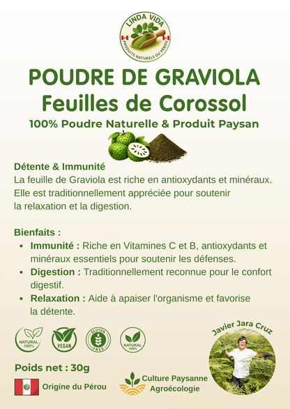 GRAVIOLA (Soursop) POWDER | Soothing &amp; Digestion