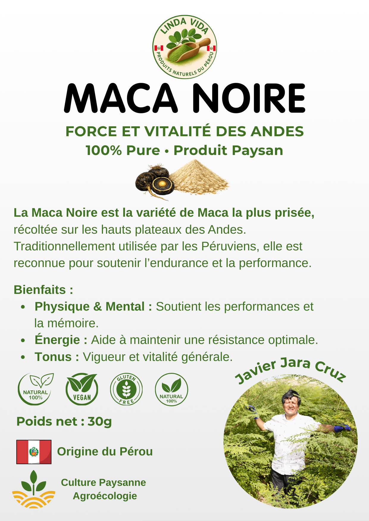 MACA NEGRA - Fuerza y ​​Vitalidad de los Andes