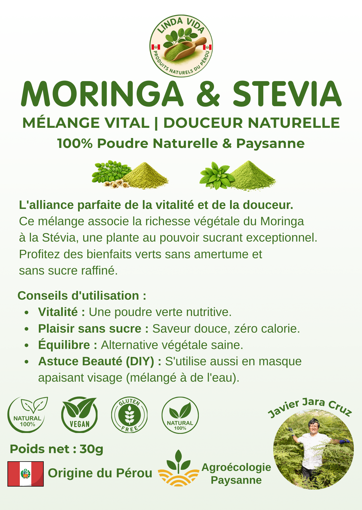 MORINGA &amp; STEVIA - Vitality &amp; Natural Softness 