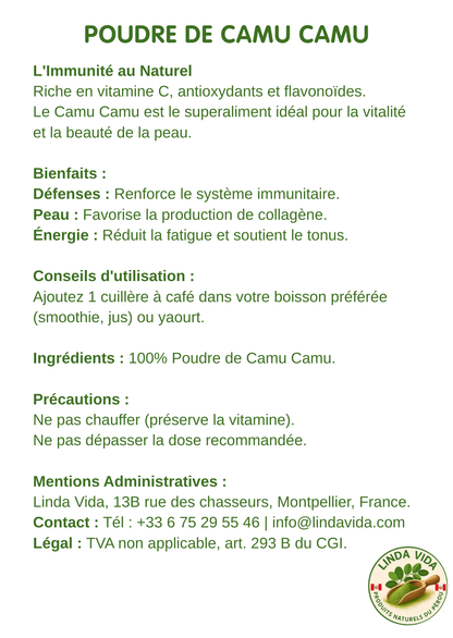 CAMU POWDER | Immunity &amp; Collagen 100% Fruit