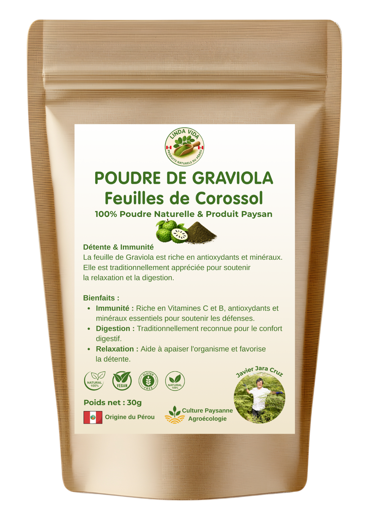 GRAVIOLA (Soursop) POWDER | Soothing &amp; Digestion