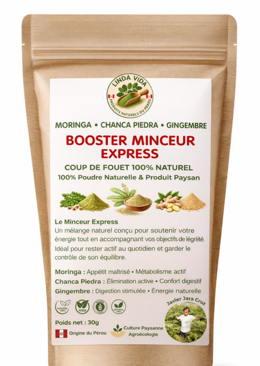 Booster Minceur Express |Moringa, Chanca Piedra & Gingembre